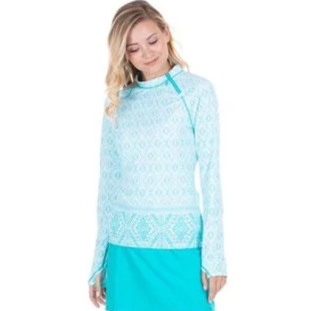 CANANA LIFE Crystal Lagoon Zippered Rashguard  M